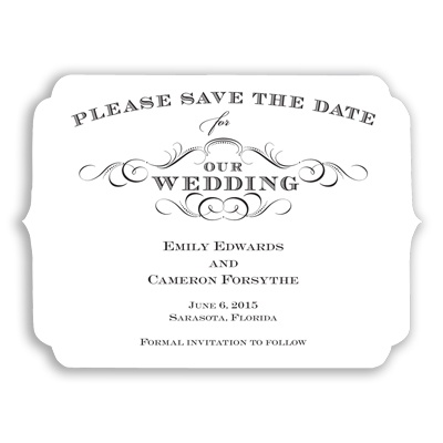 Chic Die Cut - Save the Date