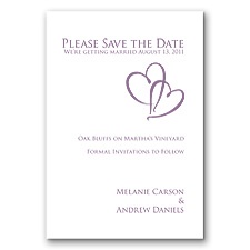 Duo Hearts - Wisteria - Save the Date