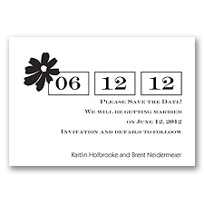 Sweet Daisy - Black - Save the Date