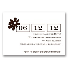 Sweet Daisy - Chocolate - Save the Date