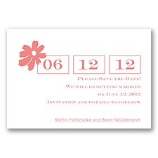 Sweet Daisy - Coral Reef - Save the Date