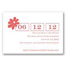 Sweet Daisy - Guava - Save the Date
