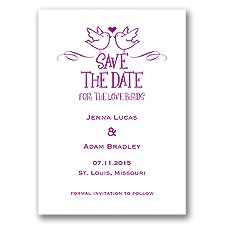 Birds - Sangria - Save the Date