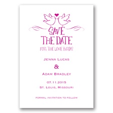 Birds - Begonia - Save the Date