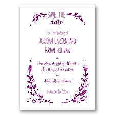 Pine Cone Wreath - Save the Date
