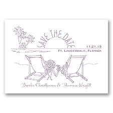 Sunny Shore - Wisteria - Save the Date