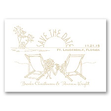 Sunny Shore - Golden - Save the Date