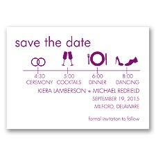 Time Line - Sangria - Save the Date