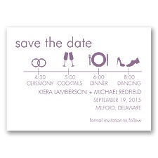Time Line - Wisteria - Save the Date