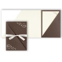 Mocha Pocket with Swirl - DIY Invitation Kit