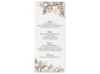 Flourish with Golden Shadow - Chocolate - Menu Card