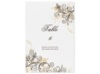 Flourish with Golden Shadow - Chocolate  - Table Number