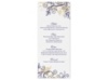 Flourish with Golden Shadow - Lapis - Menu Card