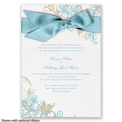 Flourish with Golden Shadow - Pool - Invitation