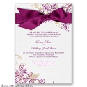 Flourish with Golden Shadow - Sangria - Invitation