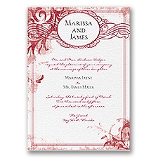 Vintage Monogram - Apple - Invitation