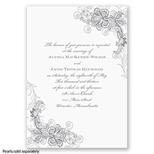 Bridal Lace - Mercury - Invitation