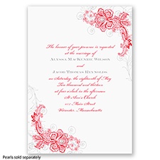 Bridal Lace - Poppy - Invitation