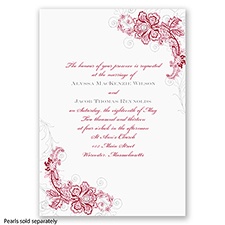 Bridal Lace - Apple - Invitation
