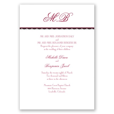 Simply Elegant - Invitation
