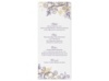 Flourish with Golden Shadow - Plum - Menu Card