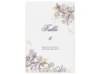 Flourish with Golden Shadow - Plum  -Table Number