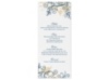 Flourish with Golden Shadow - Peacock - Menu Card