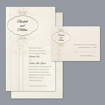 Stunning Swirls - Invitation