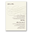 Ecru Swirls - Invitation