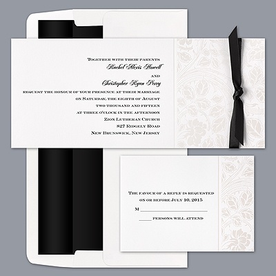 White On White - Invitation