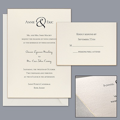 Edged in Gold - Invitation