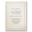 Flawless Border Ecru - Invitation