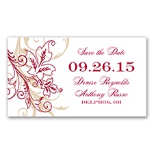 Flourish with Golden Shadow -  Apple - Save the Date Magnet