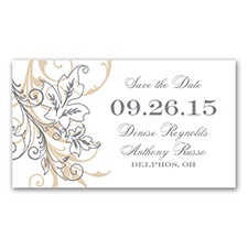 Flourish with Golden Shadow -  Mercury - Save the Date Magnet