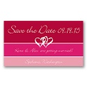 Stripes - Save the Date Magnet - Apple