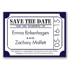 Ticket for Love - Lapis - Save the Date Magnet