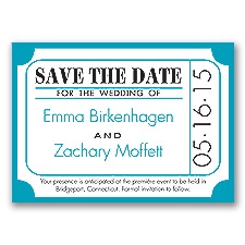 Ticket for Love - Malibu - Save the Date Magnet