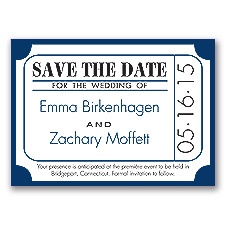 Ticket for Love - Marine - Save the Date Magnet