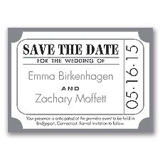 Ticket for Love - Mercury - Save the Date Magnet