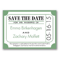 Ticket for Love - Clover - Save the Date Magnet
