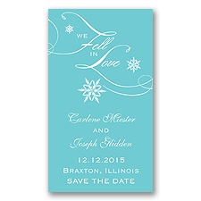 Snowfall - Pool - Save The Date Magnet