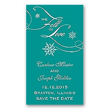 Snowfall - Jade - Save the Date Magnet