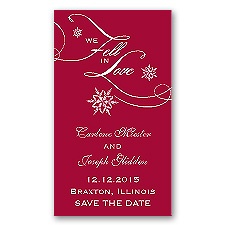 Snowfall - Apple - Save the Date Magnet