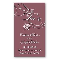 Snowfall - Rosewood - Save the Date Magnet