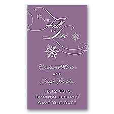 Snowfall - Wisteria - Save the Date Magnet