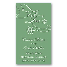 Snowfall - Clover - Save the Date Magnet