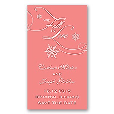 Snowfall - Coral Reef - Save the Date Magnet