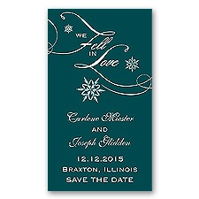 Snowfall - Gem - Save the Date Magnet