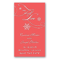 Snowfall - Guava - Save the Date Magnet