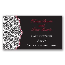 Stylish Damask - Apple - Save the Date Magnet